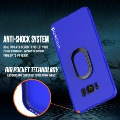 Galaxy S8 Case, Punkcase Magnetix Protective TPU Cover W/ Kickstand, Screen Protector [Blue] -Phone Vibe Shop 6 3726c727 1ea9 48d7 b944 a25965cc0a8b