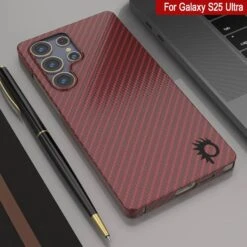 Punkcase Galaxy S25 Ultra Carbon Fiber Case [AramidShield Series] Ultra Slim & Light Kevlar [Red] -Phone Vibe Shop 6 Carbon S25 Ultra 4a48a0a2 738f 43f6 9da3 41bf7c9765f5