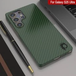 Punkcase Galaxy S25 Ultra Carbon Fiber Case [AramidShield Series] Ultra Slim & Light Kevlar [Green] -Phone Vibe Shop 6 Carbon S25 Ultra d94fb286 5c6f 48ac 89d3 093c0f7b1e07