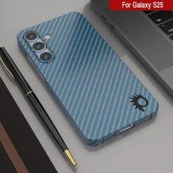 Punkcase Galaxy S25 Carbon Fiber Case [AramidShield Series] Ultra Slim & Light Kevlar [Blue] -Phone Vibe Shop 6 Carbon S25 b997fd20 ee0c 4748 8c7d 5669a50bcd1e