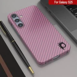 Punkcase Galaxy S25 Carbon Fiber Case [AramidShield Series] Ultra Slim & Light Kevlar [Pink] -Phone Vibe Shop 6 Carbon S25 e72504bb 4e9c 4cde ad96 433baac7cac2