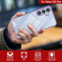 Galaxy S25 Plus Case [Clear Acrylic Series] [Non-Slip] For Galaxy S25 Plus [Purple] -Phone Vibe Shop 6 ClearMag S25 Plus ea8b5edd 4273 4cd3 8ca0 567f727bfc61