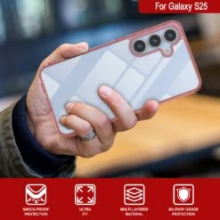 Galaxy S25 Case [Clear Acrylic Series] [Non-Slip] For Galaxy S25 [Red] -Phone Vibe Shop 6 ClearMag S25 bca7efe4 2b75 4407 9e3d 487026bcfdb0