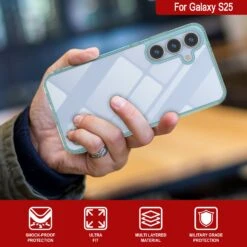 Galaxy S25 Case [Clear Acrylic Series] [Non-Slip] For Galaxy S25 [Teal] -Phone Vibe Shop 6 ClearMag S25 bf6f23d0 e42f 4c2b 932e 90ea93e2f9d2
