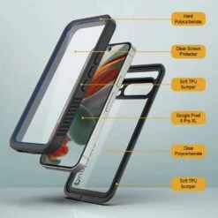 Google Pixel 9 Pro XL Waterproof Case, Punkcase [Extreme Series] Armor Cover W/ Built In Screen Protector [Navy Blue] -Phone Vibe Shop 6 Extreme Google Pixel 9 Pro XL 8a9a33d2 9607 4cd1 87a9 1f4061bf3a21