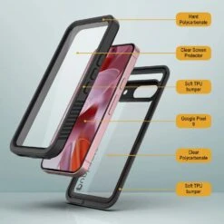 Google Pixel 9Waterproof Case, Punkcase [Extreme Series] Armor Cover W/ Built In Screen Protector [Black] -Phone Vibe Shop 6 Extreme Google Pixel 9 30025b46 b273 49dd bef9 29123323b50e