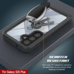 Galaxy S25+ Plus Water/ Shockproof [Extreme Series] With Screen Protector Case [Black] -Phone Vibe Shop 6 Extreme S25 Plus