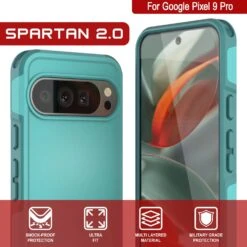 PunkCase Google Pixel 9 Pro Case, [Spartan 2.0 Series] Clear Rugged Heavy Duty Cover W/Built In Screen Protector [Blue] -Phone Vibe Shop 6 Spartan 2 Pixel 9 Pro 02d996d7 8aaa 41a4 a9a7 02a225b97b01