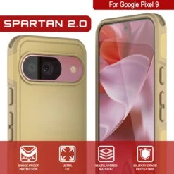 PunkCase Google Pixel 9 Case, [Spartan 2.0 Series] Clear Rugged Heavy Duty Cover W/Built In Screen Protector [Yellow] -Phone Vibe Shop 6 Spartan 2 Pixel 9 47187147 2a6e 4e44 bde7 126018cfebe3