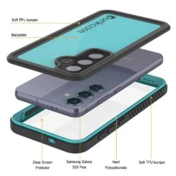 Galaxy S25+ Plus Waterproof Case PunkCase StudStar Teal Thin 6.7ft Underwater IP68 Shock/Snow Proof -Phone Vibe Shop 6 Studstar S25 Plus 98bb3dd1 5e29 4950 bb41 8ad9ea00e3b8