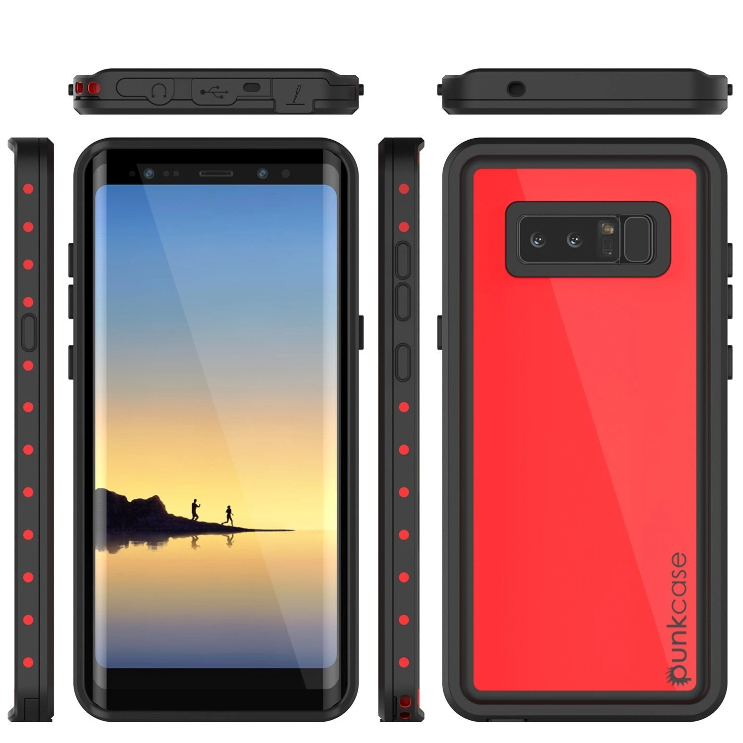 Note 8 Waterproof Case PunkCase StudStar Red Thin 6.6ft Underwater IP68 Shock/Snow Proof 9 Note 8 Waterproof Case PunkCase StudStar Red Thin 6.6ft Underwater IP68 Shock/Snow Proof - Image 7