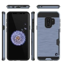 Galaxy S9 Plus Case, PUNKcase [SLOT Series] [Slim Fit] Dual-Layer Armor Cover W/Integrated Anti-Shock System, Credit Card Slot [Navy] -Phone Vibe Shop 71Dw3lE8IeL. SL1500
