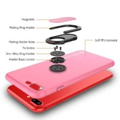 IPhone 8 PLUS Case, Punkcase Magnetix Protective TPU Cover W/ Kickstand, Tempered Glass Screen Protector [Pink] -Phone Vibe Shop 71HFFkZ4nVL. SL1500 255b6fd5 8e9a 4434 8d8e 0fb81166c7de