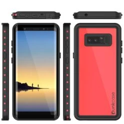Galaxy Note 8 Waterproof Case PunkCase StudStar Pink Thin 6.6ft Underwater IP68 Shock/Snow Proof -Phone Vibe Shop 71JZBflpEGL. SL1500