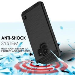 Galaxy S9 Case, PUNKcase [SLOT Series] [Slim Fit] Dual-Layer Armor Cover W/Integrated Anti-Shock System, Credit Card Slot [Black] -Phone Vibe Shop 71LSZi6tzlL. SL1500