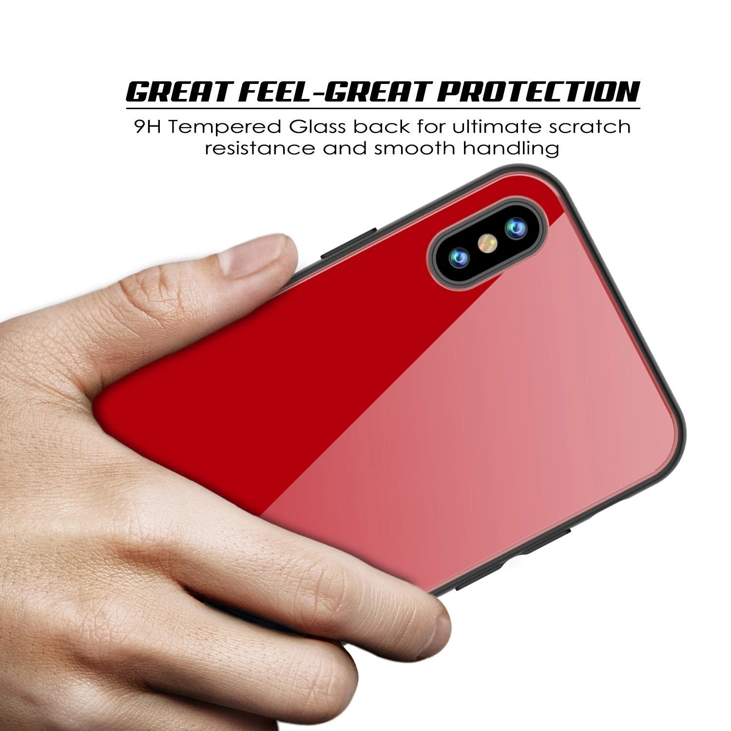 IPhone SE (4.7") Case, Punkcase GlassShield Ultra Thin Protective 9H Full Body Tempered Glass Cover W/ Drop Protection & Non Slip Grip For Apple IPhone 7 / Apple IPhone SE (4.7") (Red) 5 IPhone SE (4.7") Case, Punkcase GlassShield Ultra Thin Protective 9H Full Body Tempered Glass Cover W/ Drop Protection & Non Slip Grip For Apple IPhone 7 / Apple IPhone SE (4.7") (Red) - Image 3