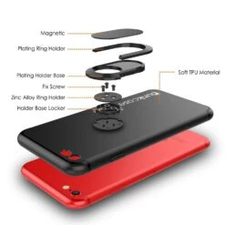 IPhone SE (4.7") Case, Punkcase Magnetix Protective TPU Cover W/ Kickstand, PLUS Tempered Glass Screen Protector [Black] -Phone Vibe Shop 71RZl6 u19L. SL1500 d166d9d6 6112 43da 9f09 e9f9157ba1cd