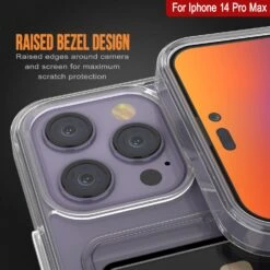 IPhone 14 Pro Max Card Holder Case [Crystal CardSlot Series] [Slim Fit] -Phone Vibe Shop 71TSKL CQBL. AC SL1500