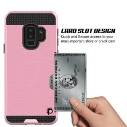 Galaxy S9 Plus Case, PUNKcase [SLOT Series] [Slim Fit] Dual-Layer Armor Cover W/Integrated Anti-Shock System [Pink] -Phone Vibe Shop 71U2MZL8YRL. SL1500 df3fbb91 7eba 4d8f b0a9 6611a0d69ba9
