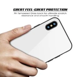 IPhone 8 Case, Punkcase GlassShield Ultra Thin Protective 9H Full Body Tempered Glass Cover W/ Drop Protection & Non Slip Grip For Apple IPhone 7 / Apple IPhone 8 (White) -Phone Vibe Shop 71U 2Bp2zF 2BfL. SL1500