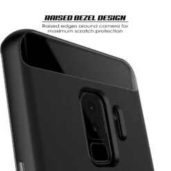 Galaxy S9+ Plus Case, PUNKcase [LUCID 3.0 Series] [Slim Fit] [Clear Back] Armor Cover W/ Integrated Kickstand, Anti-Shock System & PUNKSHIELD Screen Protector For Samsung Galaxy S9+ Plus [Black] -Phone Vibe Shop 71XX2lPVugL. SL1500