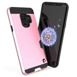 Galaxy S9 Plus Case, PUNKcase [SLOT Series] [Slim Fit] Dual-Layer Armor Cover W/Integrated Anti-Shock System [Pink] -Phone Vibe Shop 71ZKCcYbBiL. SL1500