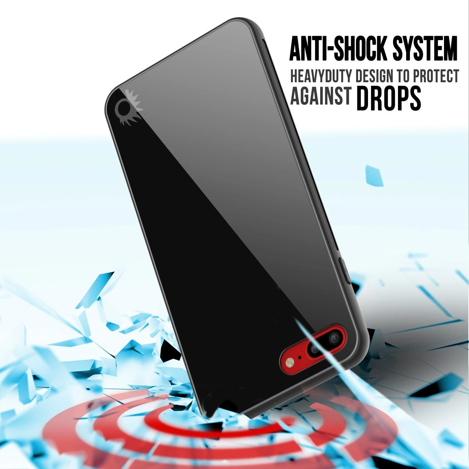 IPhone 8 PLUS Case, Punkcase GlassShield Ultra Thin Protective 9H Full Body Tempered Glass Cover W/ Drop Protection & Non Slip Grip For Apple IPhone 7 PLUS / Apple IPhone 8 PLUS (Black) 6 IPhone 8 PLUS Case, Punkcase GlassShield Ultra Thin Protective 9H Full Body Tempered Glass Cover W/ Drop Protection & Non Slip Grip For Apple IPhone 7 PLUS / Apple IPhone 8 PLUS (Black) - Image 4