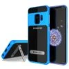 Galaxy S9 Case, PUNKcase [LUCID 3.0 Series] [Slim Fit] [Clear Back] Armor Cover W/ Integrated Kickstand, Anti-Shock System & PUNKSHIELD Screen Protector For Samsung Galaxy S9 [Blue] -Phone Vibe Shop 71gVmaCA3ML. SL1500