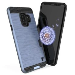 Galaxy S9 Plus Case, PUNKcase [SLOT Series] [Slim Fit] Dual-Layer Armor Cover W/Integrated Anti-Shock System, Credit Card Slot [Navy] -Phone Vibe Shop 71jOg0q6RCL. SL1500