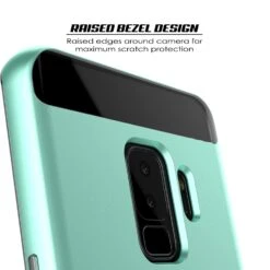 Galaxy S9+ Plus Case, PUNKcase [LUCID 3.0 Series] [Slim Fit] [Clear Back] Armor Cover W/ Integrated Kickstand, Anti-Shock System & PUNKSHIELD Screen Protector For Samsung Galaxy S9+ Plus [Teal] -Phone Vibe Shop 71jvLfcvwlL. SL1500