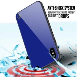 IPhone 8 Case, Punkcase GlassShield Ultra Thin Protective 9H Full Body Tempered Glass Cover W/ Drop Protection & Non Slip Grip For Apple IPhone 7 / Apple IPhone 8 (Blue) -Phone Vibe Shop 71oqD3i9vpL. SL1500