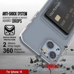 IPhone 14 Card Holder Case [Crystal CardSlot Series] [Slim Fit] -Phone Vibe Shop 71pztIdvABL. AC SL1500