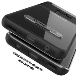 Galaxy S9+ Plus Case, PUNKcase [LUCID 3.0 Series] [Slim Fit] [Clear Back] Armor Cover W/ Integrated Kickstand, Anti-Shock System & PUNKSHIELD Screen Protector For Samsung Galaxy S9+ Plus [Black] -Phone Vibe Shop 71teOkwwHRL. SL1500