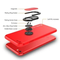 IPhone SE (4.7") Case, Punkcase Magnetix Protective TPU Cover W/ Kickstand, Tempered Glass Screen Protector [Red] -Phone Vibe Shop 71z Lg2yKyL. SL1500 81085614 650b 4116 a1b5 e258479d9fdf