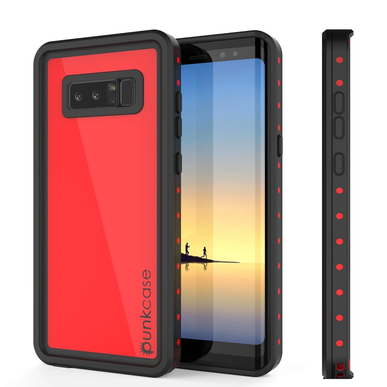 Note 8 Waterproof Case PunkCase StudStar Red Thin 6.6ft Underwater IP68 Shock/Snow Proof 3 Note 8 Waterproof Case PunkCase StudStar Red Thin 6.6ft Underwater IP68 Shock/Snow Proof