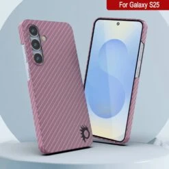 Punkcase Galaxy S25 Carbon Fiber Case [AramidShield Series] Ultra Slim & Light Kevlar [Pink] -Phone Vibe Shop 7 Carbon S25 64607ef4 b84d 41dd b2b2 098fc97fea9f