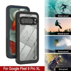 Google Pixel 9 Pro XL Waterproof Case, Punkcase [Extreme Series] Armor Cover W/ Built In Screen Protector [Navy Blue] -Phone Vibe Shop 7 Extreme Google Pixel 9 Pro XL 66327855 4c6c 40b8 b5f8 dcecdda8b722