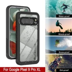 Google Pixel 9 Pro XL Waterproof Case, Punkcase [Extreme Series] Armor Cover W/ Built In Screen Protector [White] -Phone Vibe Shop 7 Extreme Google Pixel 9 Pro XL ec74e610 2df4 4fe8 8d0d 5ecfacc11285
