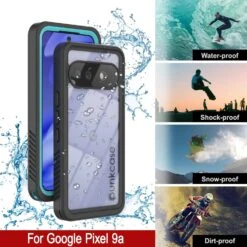 Google Pixel 9a Waterproof Case, Punkcase [Extreme Series] Armor Cover W/ Built In Screen Protector [Teal] -Phone Vibe Shop 7 Extreme Google Pixel 9a 914eefd1 13a3 497b b21e 8f1bc9c2c435
