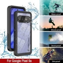 Google Pixel 9a Waterproof Case, Punkcase [Extreme Series] Armor Cover W/ Built In Screen Protector [Black] -Phone Vibe Shop 7 Extreme Google Pixel 9a 9d542e09 285f 4587 8567 b3cc4e5d658b