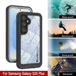 Galaxy S25+ Plus Water/ Shockproof [Extreme Series] With Screen Protector Case [White] -Phone Vibe Shop 7 Extreme S25 Plus d6d2688b b84f 4a31 ba7e a3c5ef3562dc