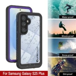 Galaxy S25+ Plus Water/ Shockproof [Extreme Series] With Screen Protector Case [Purple] -Phone Vibe Shop 7 Extreme S25 Plus ff43db12 83b7 4f68 8e3d 9c1cd9b2d02d