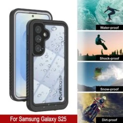 Galaxy S25 Water/ Shockproof [Extreme Series] With Screen Protector Case [White] -Phone Vibe Shop 7 Extreme S25 008671ad 6288 40be aa9b 60e579f180e0