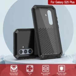 Galaxy S25 Plus Metal Case, Heavy Duty Military Grade Armor Cover [shock Proof] Full Body Hard [Black] -Phone Vibe Shop 7 Metallic S25 Plus 4ddc3331 28e2 4c9d 90fd b908a401e69e