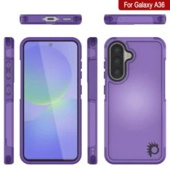 PunkCase Galaxy A36 Case, [Spartan 2.0 Series] Clear Rugged Heavy Duty Cover [Purple] -Phone Vibe Shop 7 Spartan 2 A36 bd4c781e ecb7 410b a27c c03a0c12df13
