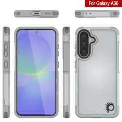 PunkCase Galaxy A36 Case, [Spartan 2.0 Series] Clear Rugged Heavy Duty Cover [White] -Phone Vibe Shop 7 Spartan 2 A36 c8492616 52c1 4436 8a3e 223ccb4e5178