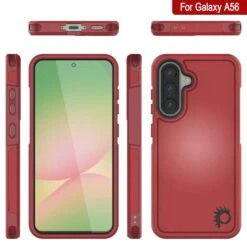 PunkCase Galaxy A56 Case, [Spartan 2.0 Series] Clear Rugged Heavy Duty Cover [Red] -Phone Vibe Shop 7 Spartan 2 A56 b2f56ccc 4a79 4f4b 8b7d 9663661f80ad