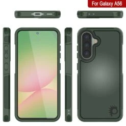 PunkCase Galaxy A56 Case, [Spartan 2.0 Series] Clear Rugged Heavy Duty Cover [Dark Green] -Phone Vibe Shop 7 Spartan 2 A56 dc9e1506 1373 4a31 be5e 36d9c158f052
