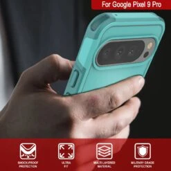 PunkCase Google Pixel 9 Pro Case, [Spartan 2.0 Series] Clear Rugged Heavy Duty Cover W/Built In Screen Protector [Blue] -Phone Vibe Shop 7 Spartan 2 Pixel 9 Pro fd7f3400 c40d 40d8 808e 0af25eec63ef