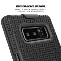 Punkcase Galaxy Note 8 Case, With PunkShield Glass Screen Protector, Holster Belt Clip & Built-In Kickstand Non-Slip Dual Layer Hybrid TPU Full Body Protection For Samsung Note 8 [Black] -Phone Vibe Shop 81WzBdfY1wL. SL1500